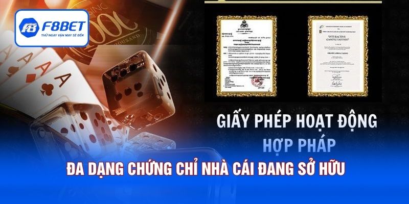 Đa dạng chứng chỉ nhà cái đang sở hữu